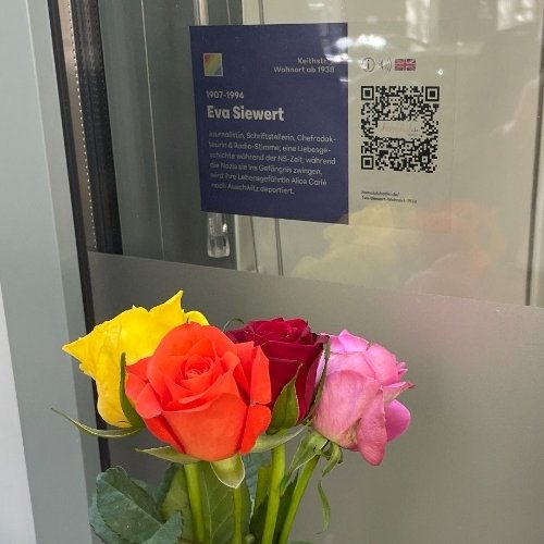 #42 - QR-Code Eva Siewert, Keithstr. 9/10 (ehemals 6), Berlin-Schöneberg /  Quelle: R. Nasemann