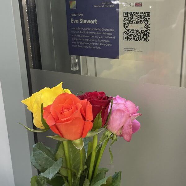 #42 - QR-Code Eva Siewert, Keithstr. 9/10 (ehemals 6), Berlin-Schöneberg /  Quelle: R. Nasemann