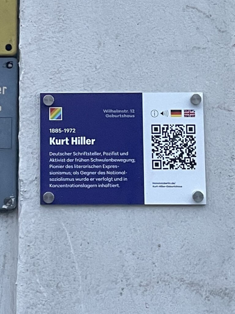 #24 Geburtshaus Kurt Hiller, Wilhelmstr. 12, Berlin-Kreuzberg, Quelle: R. Nasemann, CC BY 4.0
