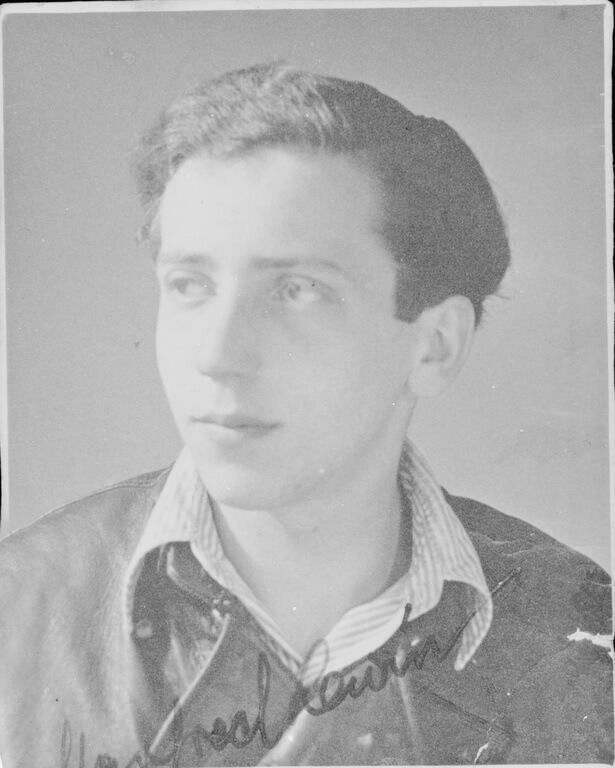 Signiertes Porträt von / Signed portrait of Manfred Lewin, Quelle United States Holocaust Memorial Museum