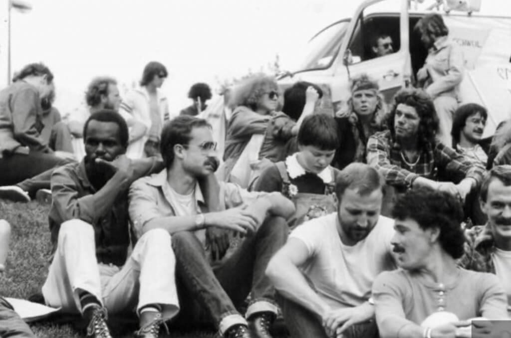 Fotos vom 1. CSD am 30.6.1979, Quelle: Nachlass Anke Rixa Hansen / Vedant,Spinnboden Lesbenarchiv & Bibliothek e.V.