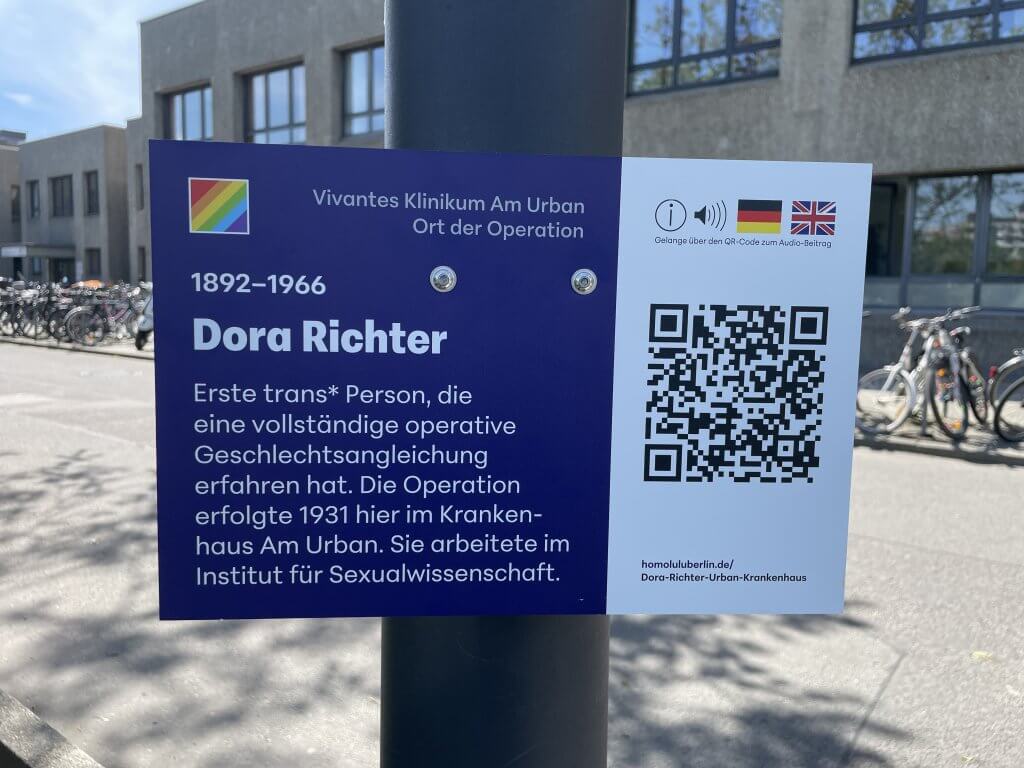 #73 - Urban-Krankenhaus, Ort der 1. geschlechtsangl. Operationen / place of 1st gender-affirming surgeries, Landwehrkanalufer, Quelle: R. Nasemann, CC BY 4.0
