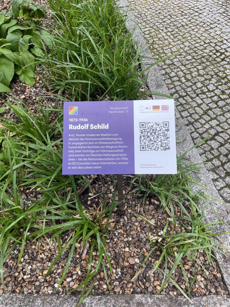 #86 - Stolperstein Rudolf Schild, Nachodstr. 11, Quelle: R. Nasemann, CC BY 4.0