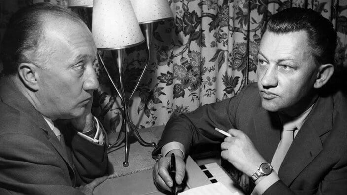 Bruno Balz (L) & Michel Jary (R), Quelle: Internetfoto/Friedrich Bild 00278829
